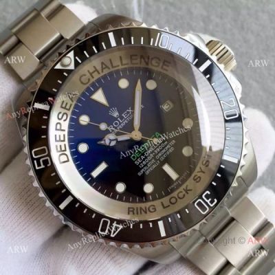 Swiss Replica Rolex Deepsea D-Blue Challenger Watch 51mm - New 2016